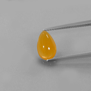 Opala de Fogo Amarelo alaranjado Natural 1.51ct, Transparente, Transparente/Translúcido