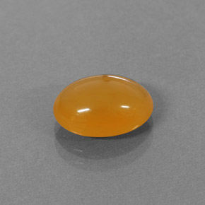 Opala de fogo laranja natural 2,58ct, corte oval, translúcido
