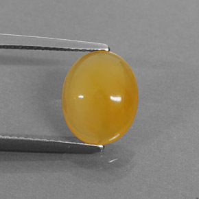 Opala de fogo laranja natural 1,86ct, corte oval, translúcido