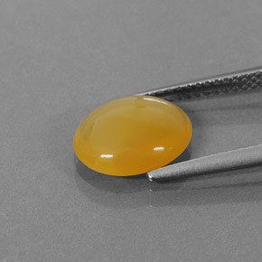 Opala de fogo laranja natural 1,86ct, corte oval, translúcido