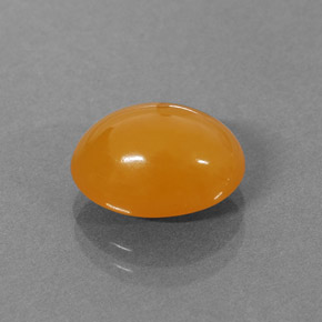 Opala de fogo laranja natural 3,18ct, corte oval, translúcido