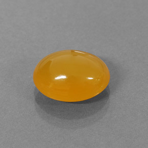 Opala de fogo laranja natural 2,87ct, corte oval, translúcido
