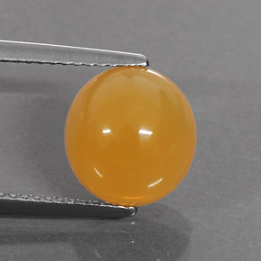 Opala de fogo laranja natural 3,25ct, corte oval, translúcido
