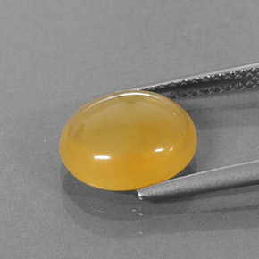 Opala de fogo laranja natural 2,42ct, corte oval, translúcido