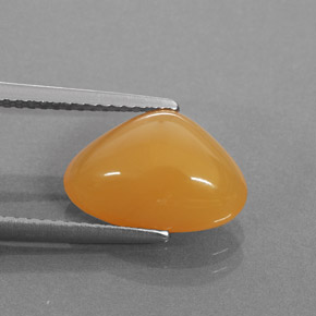 Opala de fogo laranja natural 2,86ct, trillion, translúcido