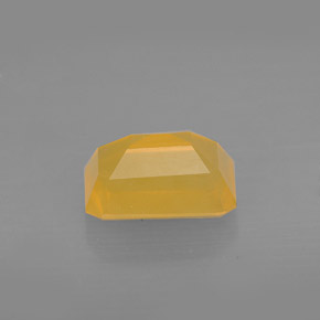 Opala de Fogo Amarelo alaranjado Natural 1.68ct, Corte Esmeralda, Translúcido