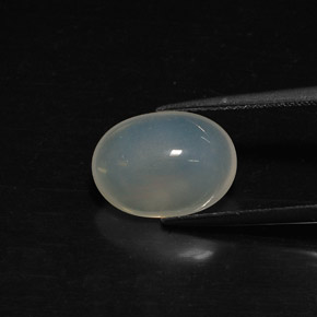 Opala de fogo branco natural 3,24ct, transparente, transparente/translúcido