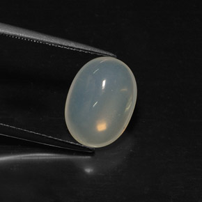 Opala de fogo branco natural 3,24ct, transparente, transparente/translúcido