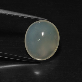 Opala de fogo branco natural 5,14ct, transparente, transparente/translúcido