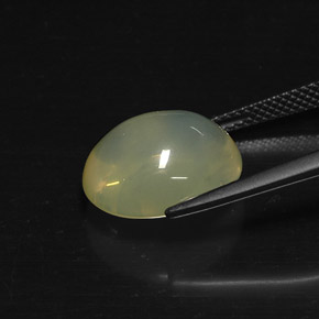 Opala de fogo amarelo natural 6,89ct, transparente, transparente/translúcido