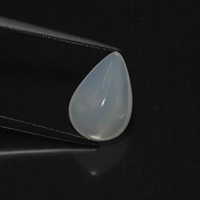 Opala de fogo branco natural 3,21ct, transparente, transparente/translúcido