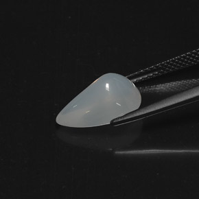Opala de fogo branco natural 3,21ct, transparente, transparente/translúcido