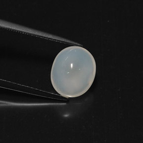 Opala de fogo branco natural 2,24ct, transparente, transparente/translúcido