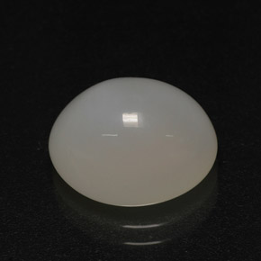 Opala de fogo branco natural 4,41ct, corte oval, translúcido
