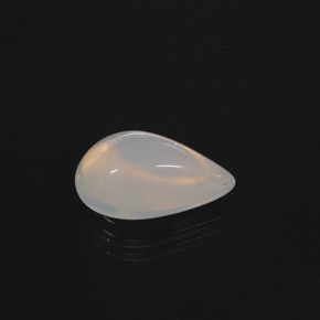 Opala de fogo branco natural 5,01ct, transparente, transparente/translúcido