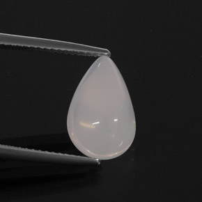 Opala de fogo branco natural 3,15ct, transparente, transparente/translúcido