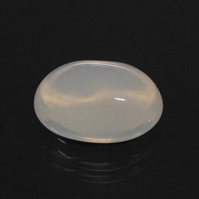 Opala de fogo branco natural 5,30ct, transparente, transparente/translúcido