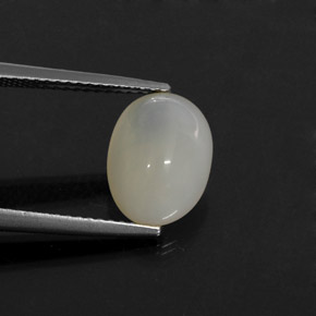 Opala de fogo branco natural 2,63ct, transparente, transparente/translúcido