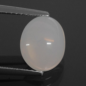 Opala de fogo branco natural 1,72ct, transparente, transparente/translúcido
