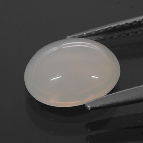Opala de fogo branco natural 1,72ct, transparente, transparente/translúcido
