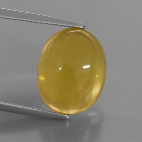 Opala de Fogo Amarelo Natural 7.58ct, Transparente, Transparente/Translúcido