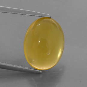 Opala de fogo amarelo natural 7,92ct, transparente, transparente/translúcido