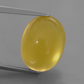 Opala de fogo amarelo natural 14,60ct, transparente, transparente/translúcido