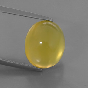 Opala de fogo amarelo natural 6,91ct, transparente, transparente/translúcido