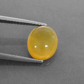 Opala de fogo amarelo natural 2,44ct, transparente, transparente/translúcido