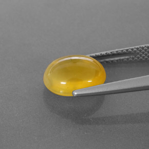 Opala de fogo amarelo natural 2,44ct, transparente, transparente/translúcido