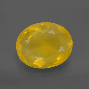 Opala de fogo amarelo natural 4,80ct, transparente, transparente/translúcido