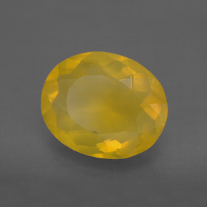 Opala de fogo amarelo natural 4,80ct, transparente, transparente/translúcido