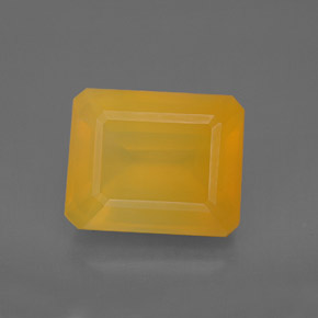 Opala de fogo amarelo natural 5,30ct, transparente, transparente/translúcido