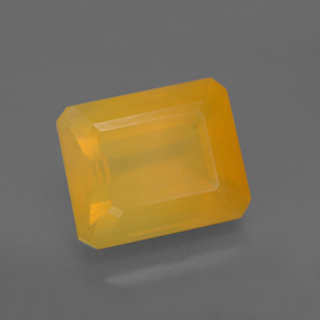 Opala de fogo amarelo natural 5,30ct, transparente, transparente/translúcido