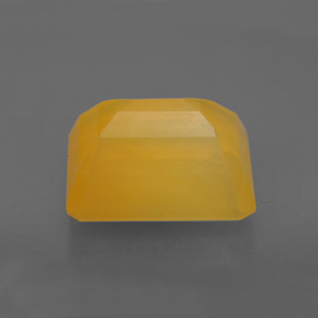 Opala de fogo amarelo natural 5,30ct, transparente, transparente/translúcido