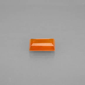 Opala de fogo laranja natural 0,43ct, transparente, transparente/translúcido
