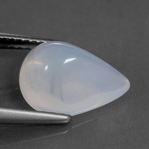 Opala de fogo branco natural 2,79ct, transparente, transparente/translúcido