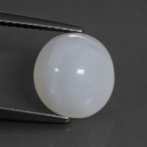 Opala de fogo branco natural 2,79ct, transparente, transparente/translúcido