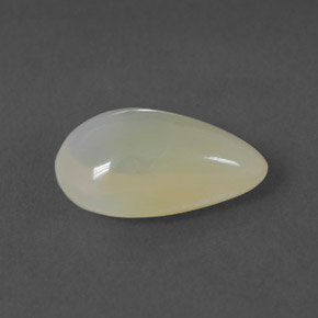 Opala de fogo branco natural 2,29ct, transparente, transparente/translúcido