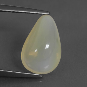 Opala de fogo branco natural 2,29ct, transparente, transparente/translúcido