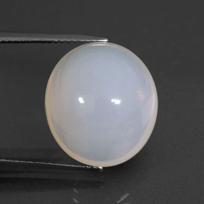 Opala de fogo branco natural 12,28ct, transparente, transparente/translúcido