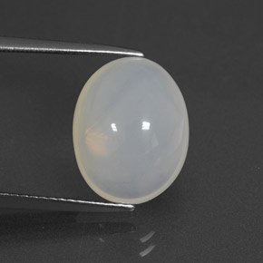Opala de fogo branco natural 5,67ct, transparente, transparente/translúcido