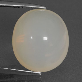 Opala de fogo branco natural 8,68ct, transparente, transparente/translúcido
