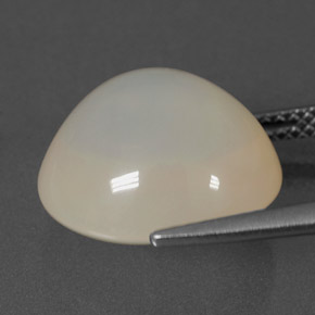 Opala de fogo branco natural 8,68ct, transparente, transparente/translúcido