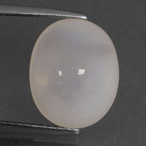 Opala de fogo branco natural 4,74ct, transparente, transparente/translúcido
