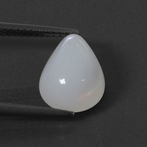 Opala de fogo branco natural 2,68ct, transparente, transparente/translúcido