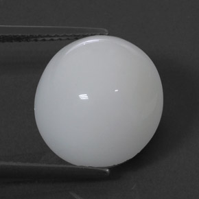 Opala de fogo branco natural 7,70ct, almofada cortada, opaco