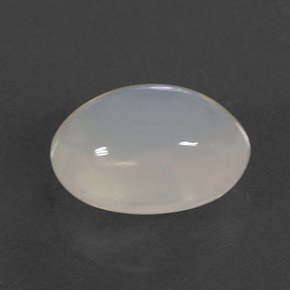 Opala de fogo branco natural 2,24ct, corte oval, transparente