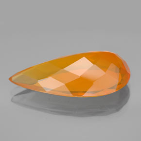 Opala de fogo laranja natural 7,48ct, transparente, transparente/translúcido