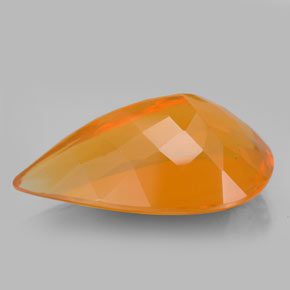 Opala de fogo laranja natural 16,10ct, transparente, transparente/translúcido